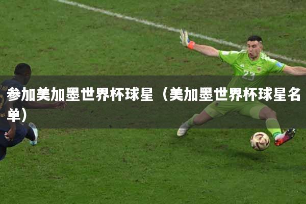 参加美加墨世界杯球星（美加墨世界杯球星名单）