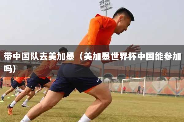 带中国队去美加墨（美加墨世界杯中国能参加吗）
