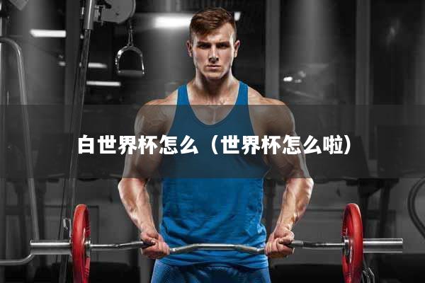 白世界杯怎么（世界杯怎么啦）
